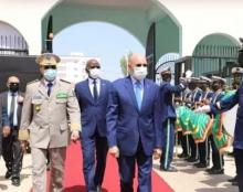  رئيس الجمهورية يشرف على وضع الحجر الأساس لمشروع نظام الأمن و المراقبة العامة لمدينة نواكشوط